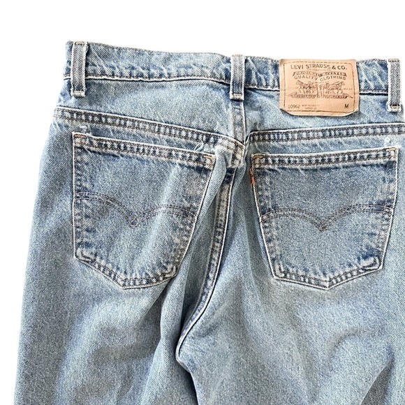 Vintage Levi's 90s‎ High Waisted Relaxed Fit Tapered Leg ORANGE TAB - size 7 - Picture 2 of 12